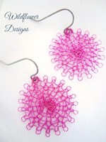 Pink Wire Flowers