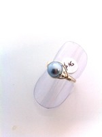 Blue Pearl Wrap Ring