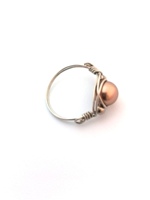 Swarovski Bronze Pearl Crystal Wrap Ring