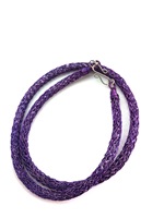 Knitted Tube Necklace Amethyst